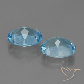 6.03 ct natürliche Himmerlblau Topas-Edelsteine, Oval, VVS