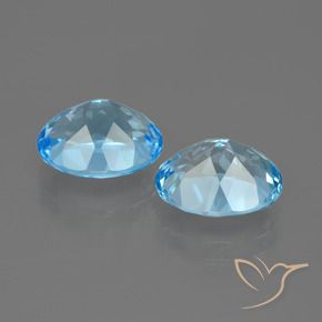 7.09 ct natürliche Himmerlblau Topas-Edelsteine, Oval, VS