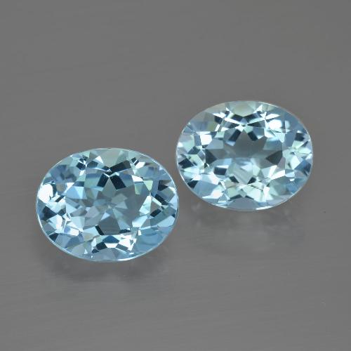 6.48 ct natürliche Himmerlblau Topas-Edelsteine, Oval Schliff, VVS