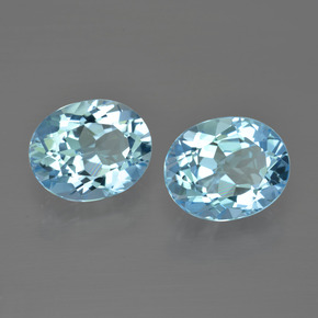 6.48 ct natürliche Himmerlblau Topas-Edelsteine, Oval Schliff, VVS