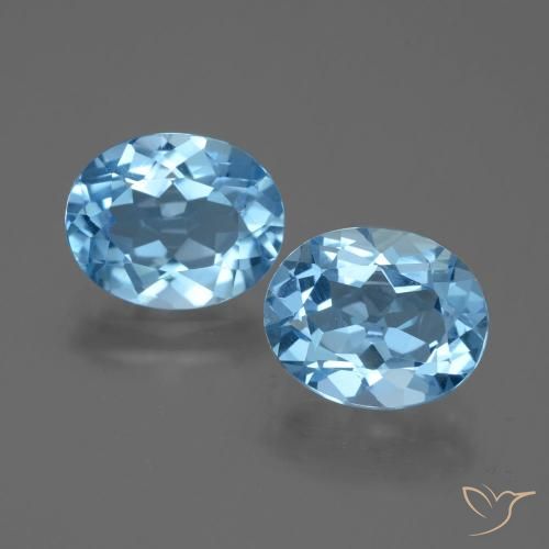 6.17ctw Natürlicher Swiss Blue Topas, Oval, VVS