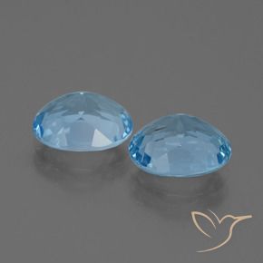 6.31 ct natürliche Himmerlblau Topas-Edelsteine, Oval, VVS-VS