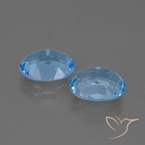 6.14 ct natürliche Himmerlblau Topas-Edelsteine, Oval, VVS-VS