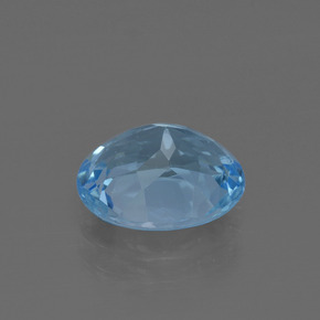3,32 ctw natürlicher blauer Topas, Oval Schliff, VVS-VS