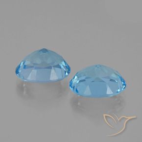6.21 ct natürliche Himmerlblau Topas-Edelsteine, Oval, VVS