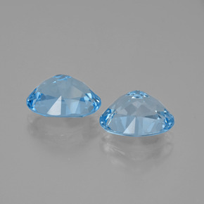 7.05 ct natürliche Himmerlblau Topas-Edelsteine, Oval Schliff, VVS