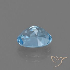 2,93 ctw natürlicher blauer Topas, Oval Schliff, VVS