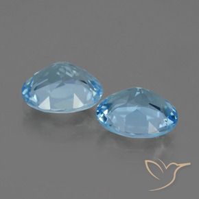 6.17 ct natürliche Himmerlblau Topas-Edelsteine, Oval, VVS