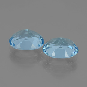 6,47 ct natürliche blauer Topas-Edelsteine, Oval Schliff, VVS-VS