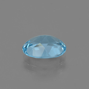 2,92 ctw natürlicher blauer Topas, Oval Schliff, VS