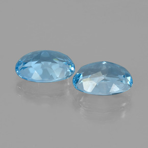 6,53 ct natürliche Himmelblau Topas-Edelsteine, Oval Schliff, VVS