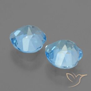 6.23 ct natürliche Swiss Blue Topas-Edelsteine, Herz, VVS-VS
