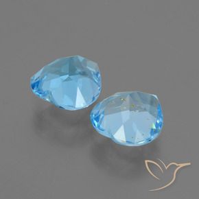 5.98 ct natürliche Himmerlblau Topas-Edelsteine, Herz, VS