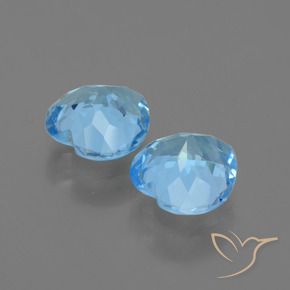 5.84 ct natürliche Himmerlblau Topas-Edelsteine, Herz, VVS-VS