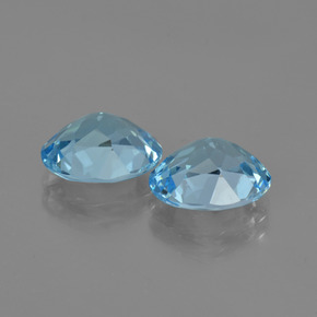 5,96 ct natürliche blauer Topas-Edelsteine, Oval Schliff, VVS