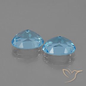 6.51 ct natürliche Himmerlblau Topas-Edelsteine, Oval, VVS