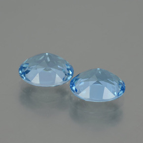 6.56 ct natürliche Swiss Blue Topas-Edelsteine, Oval Schliff, VVS