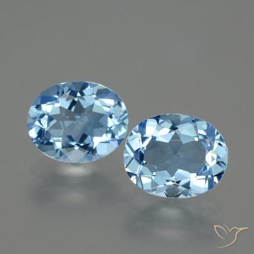 5.93ctw Natürlicher Himmerlblau Topas, Oval, VVS-VS