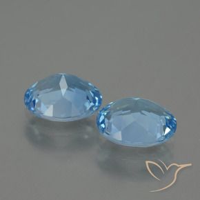 5.93 ct natürliche Himmerlblau Topas-Edelsteine, Oval, VVS-VS