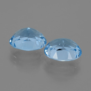 6,95 ct natürliche blauer Topas-Edelsteine, Oval Schliff, VVS
