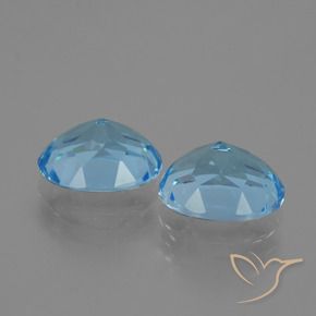 6.81 ct natürliche Himmerlblau Topas-Edelsteine, Oval, VVS-VS
