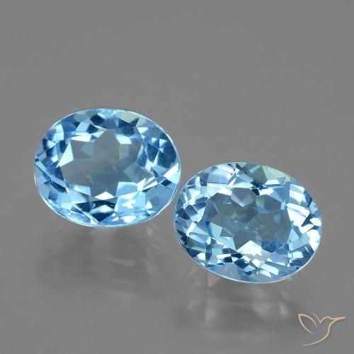 7.13ctw Natürlicher Himmerlblau Topas, Oval, VVS-VS
