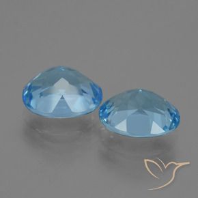 7.13 ct natürliche Himmerlblau Topas-Edelsteine, Oval, VVS-VS