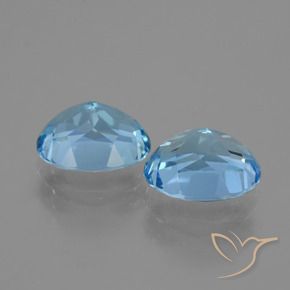 6.92 ct natürliche Himmerlblau Topas-Edelsteine, Oval, VVS