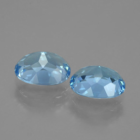 6.70 ct natürliche Himmerlblau Topas-Edelsteine, Oval Schliff, VVS-VS