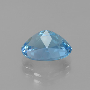 3,23 ctw natürlicher blauer Topas, Oval Schliff, VVS