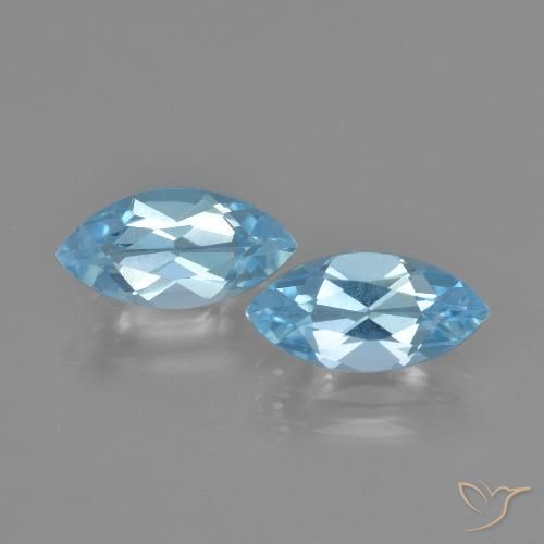 2,70 ct natürliche blauer Topas-Edelsteine, Marquise, VVS-VS
