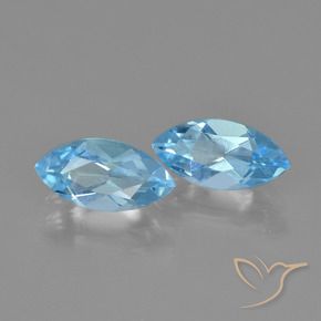 2,70 ct natürliche blauer Topas-Edelsteine, Marquise, VVS-VS