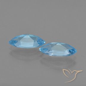 2.55 ct natürliche Himmerlblau Topas-Edelsteine, Marquise, VS