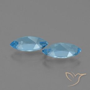2.50 ct natürliche Himmerlblau Topas-Edelsteine, Marquise, VVS-VS