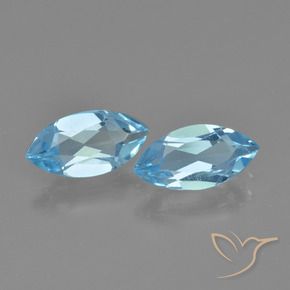2.31 ct natürliche Himmerlblau Topas-Edelsteine, Marquise, VVS-VS