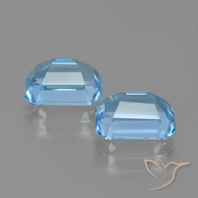 6.15 ct natürliche Himmerlblau Topas-Edelsteine, Oktagonschliff, VVS-VS