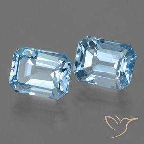 6.01 ct natürliche Himmerlblau Topas-Edelsteine, Oktagonschliff, VVS-VS
