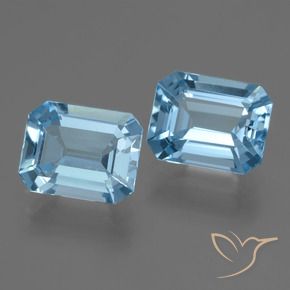 4.98 ct natürliche Himmerlblau Topas-Edelsteine, Oktagonschliff, VVS-VS