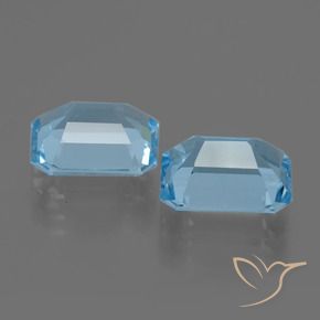 4.98 ct natürliche Himmerlblau Topas-Edelsteine, Oktagonschliff, VVS-VS