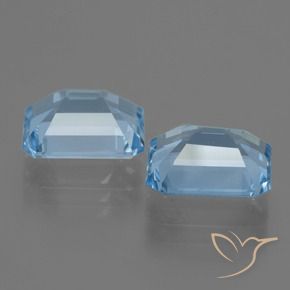 5.93 ct natürliche Himmerlblau Topas-Edelsteine, Oktagonschliff, VVS-VS