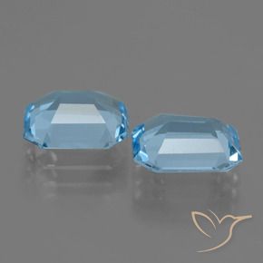 4.47 ct natürliche Himmerlblau Topas-Edelsteine, Oktagonschliff, VS