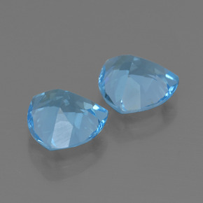5,86 ct natürliche blauer Topas-Edelsteine, Trillion, VVS