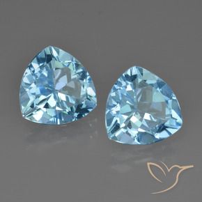 5.62 ct natürliche Himmerlblau Topas-Edelsteine, Trillion, VS
