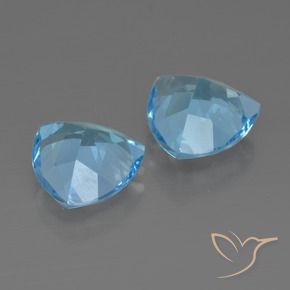 5.62 ct natürliche Himmerlblau Topas-Edelsteine, Trillion, VS