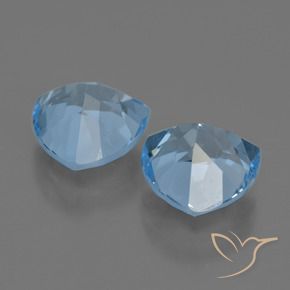 6.56 ct natürliche Himmerlblau Topas-Edelsteine, Trillion, VVS-VS