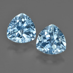 5.85 ct natürliche Swiss Blue Topas-Edelsteine, Trillion, VVS