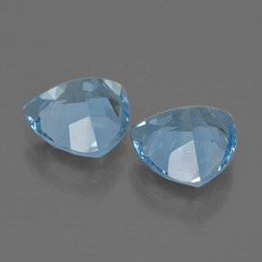 5.85 ct natürliche Swiss Blue Topas-Edelsteine, Trillion, VVS
