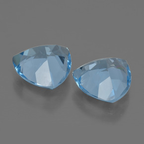 5,90 ct natürliche blauer Topas-Edelsteine, Trillion, VVS-VS
