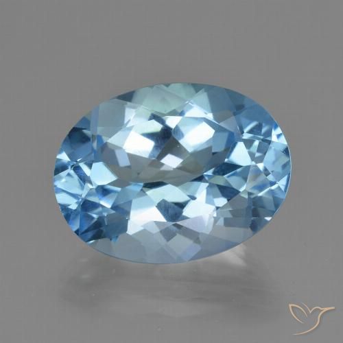 20.49ct Natürlicher Swiss Blue Topas, Oval, VVS
