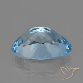 9,17 ctw natürlicher Swiss Blue Topas, Oval, VVS